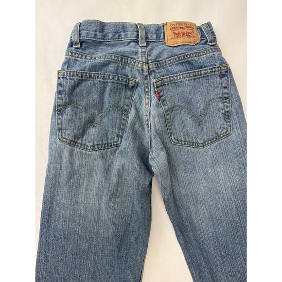Levi's 569 Loose Straight Jeans Grunge Baggy Relaxed Light Wash Kids Size 10 S - Picture 10 of 12